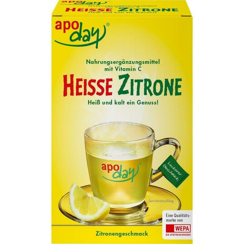 APODAY heiße Zitrone Vit.C Pulver