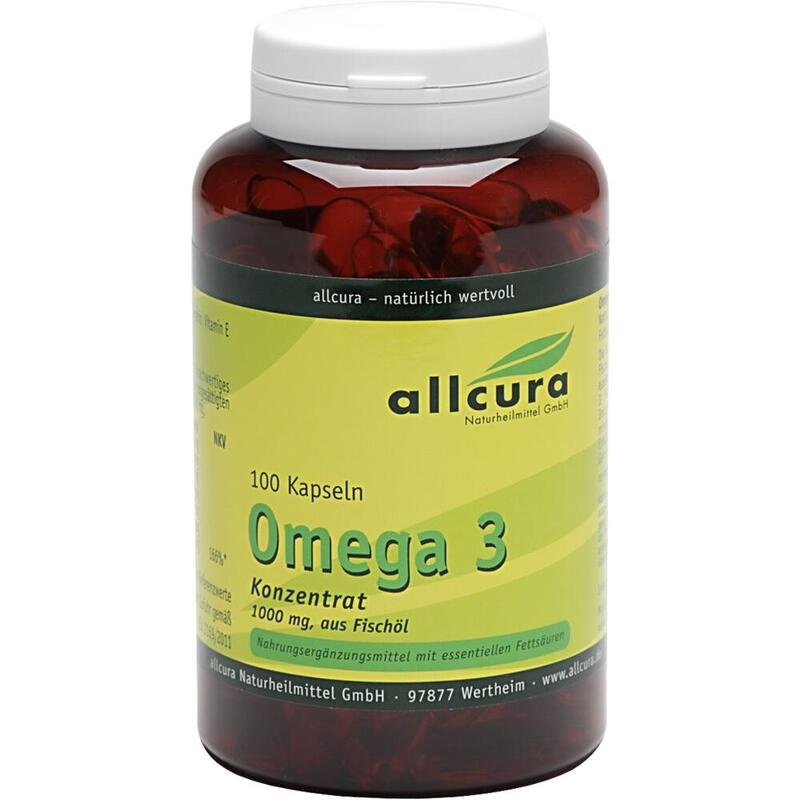 OMEGA-3 KONZENTRAT aus Fischöl 1000 mg Kapseln