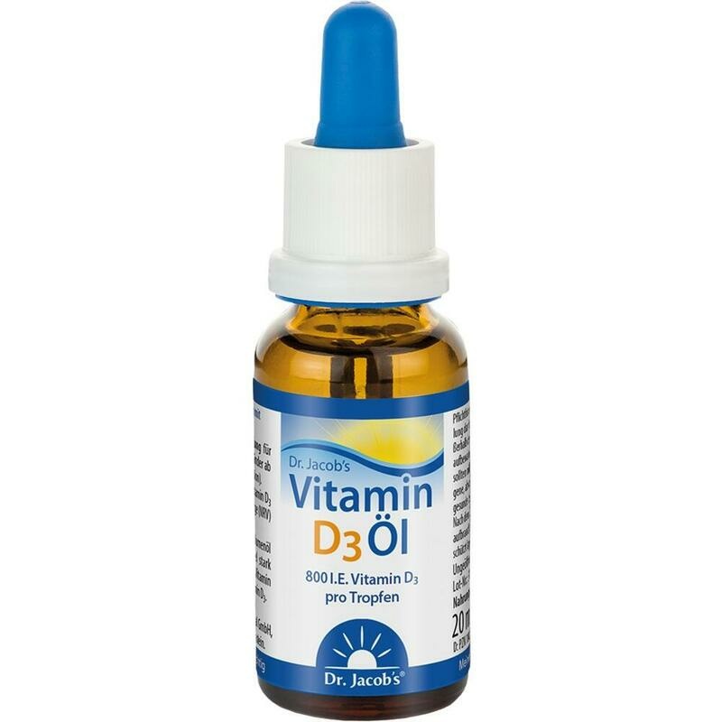 VITAMIN D3 ÖL 800 I.E. D3 Dr.Jacob's Tropf.z.Einn.