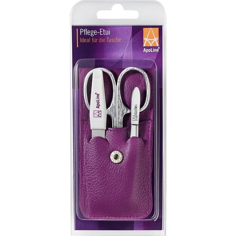 APOLINE Manicure Etui 3teilig lila