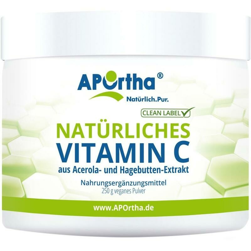 APORTHA natürliches Vitamin C vegetarisch Pulver