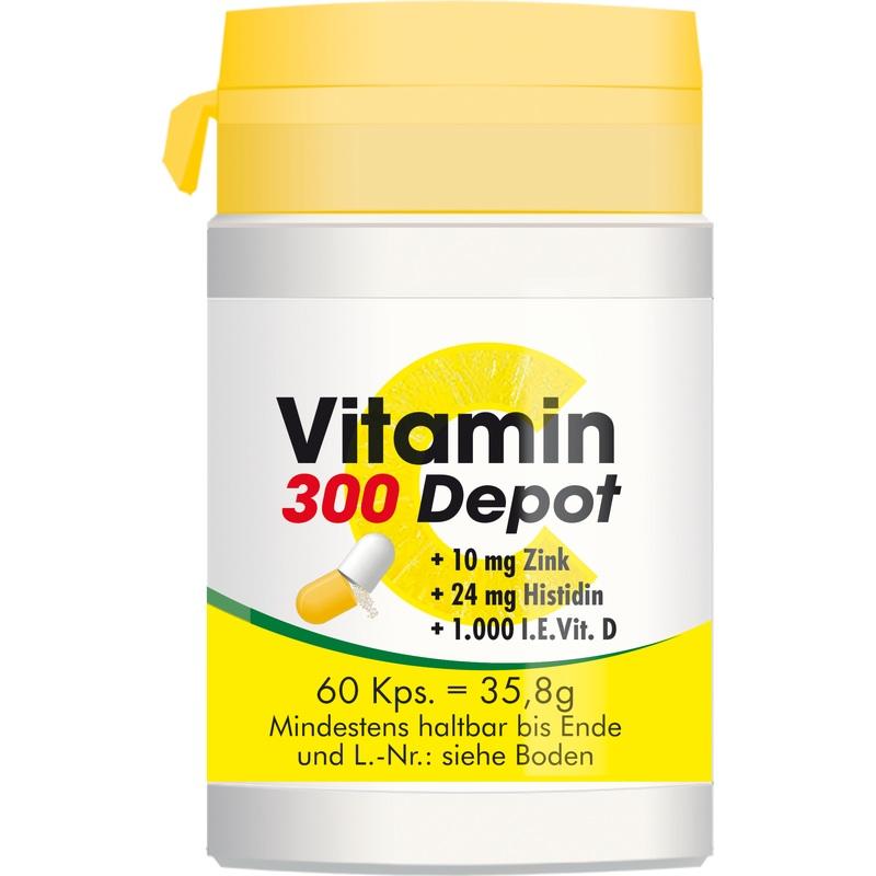VITAMIN C 300 Depot+Zink+Histidin+D Kapseln