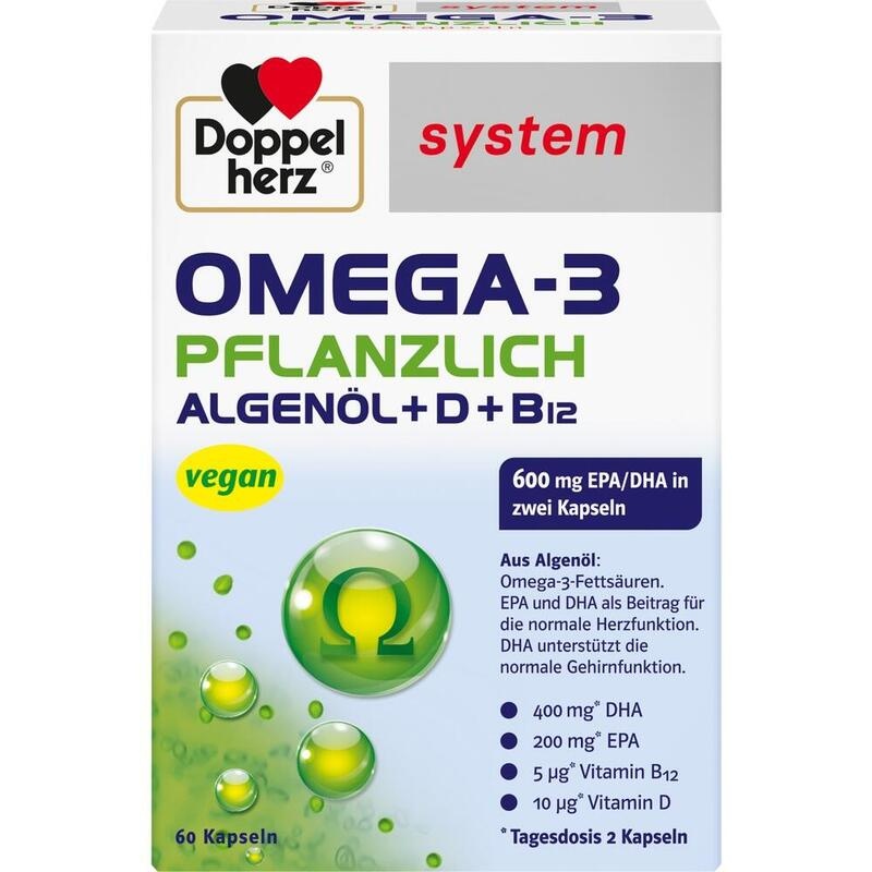 DOPPELHERZ Omega-3 pflanzlich system Kapseln