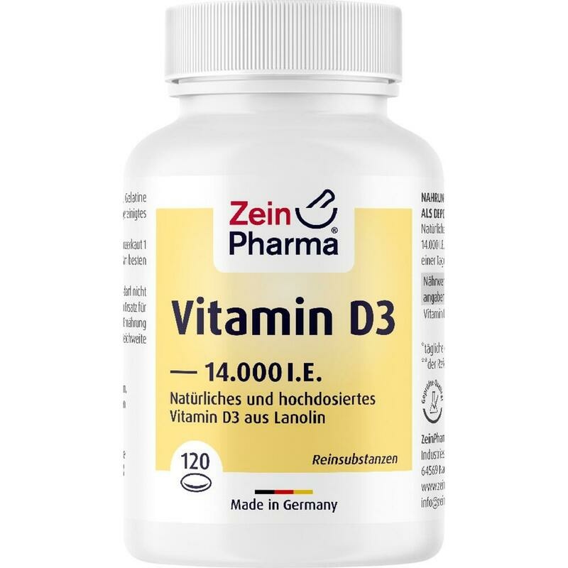 VITAMIN D3 14.000 I.E. Softgel-Kapseln ZeinPharma