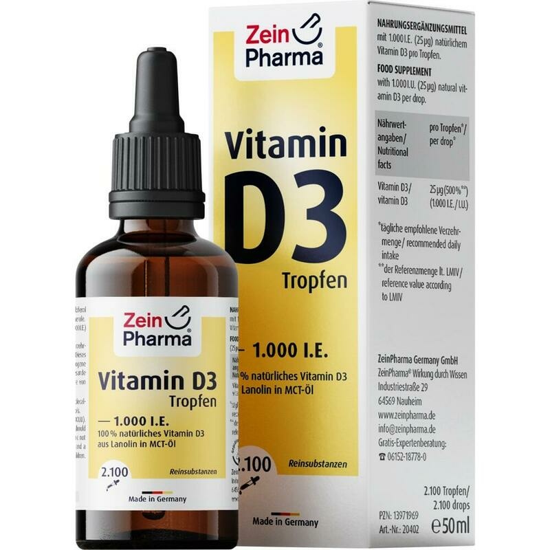 VITAMIN D3 TROPFEN 1.000 I.E. 2100 Tro.ZeinPharma