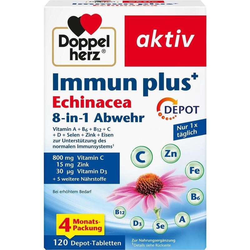 DOPPELHERZ Immun plus Echinacea Depot Tabletten